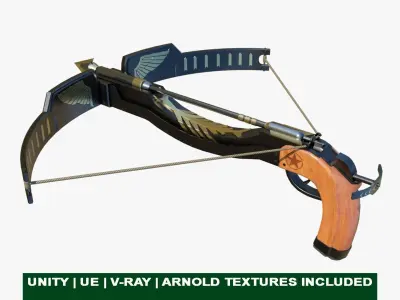Crossbow Arrow Shooter Low-poly 3D model