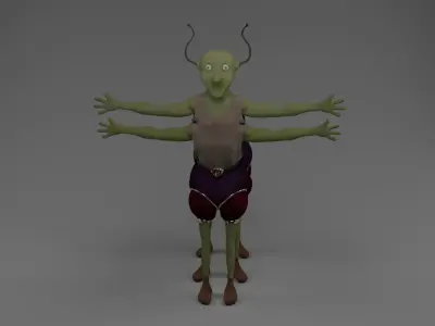 alien creature 3D model