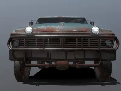 Old Truck 3D model get