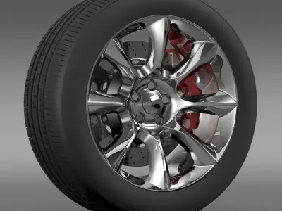 Dodge Challenger SRT wheel 3D model