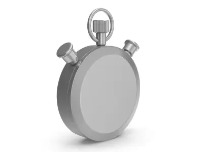 Stopwatch Low-poly 3D model