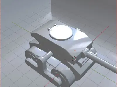War Tank Free low-poly 3D model