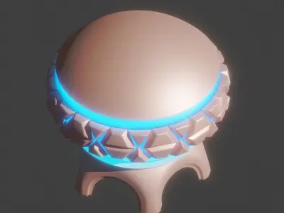 Sci-Fi Space Building 3D model