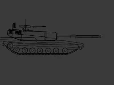 lowpoly tank Free low-poly 3D model by medpoly