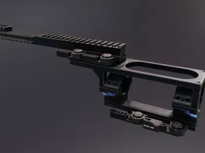 LT STOMP Scope Mount Low-poly 3D model