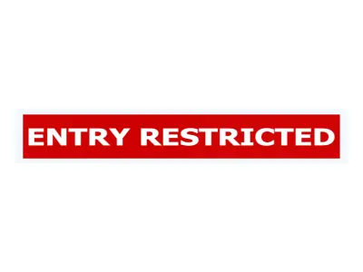 Entry Restricted Sign Low-poly 3D model