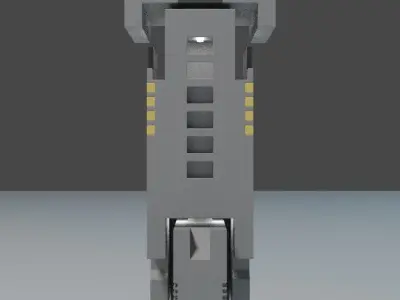 Futuristic post Unit 4 3D model