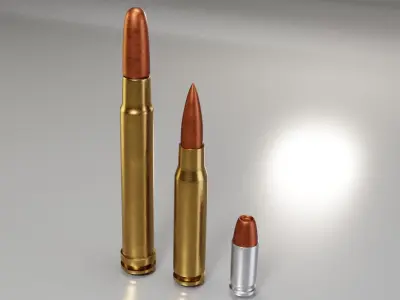 Bullet AMMO Low-poly 3D model purchase