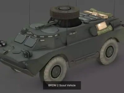 Mobile Anti-Aircraft Recon Bundle  5 Specialized 3D Models 3D Model Pack