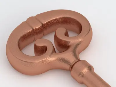 Key 01 Copper 3D model