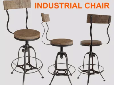 Industrial Chair Free 3D model