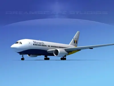 Boeing 767-100 Monarch 3D model