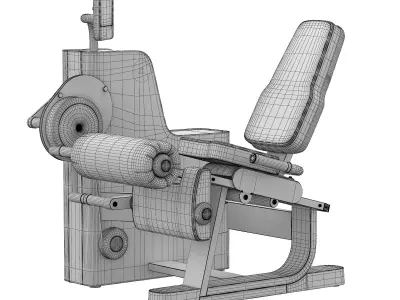 Biostrength Leg Curl 3D model
