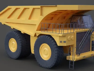 Industrial Vehicle - Mining Truck 01 3D model