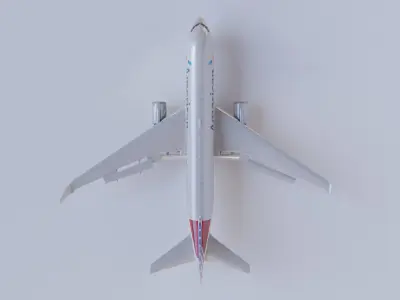 Boeing 767-200ER American Airlines Rigged 3D model
