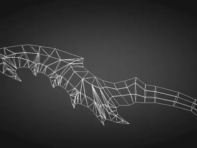 Ancient Dagger Low-poly 3D model
