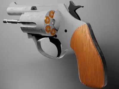 Undercover 32 Revolver Free low-poly 3D model