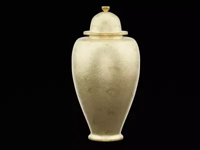 Golden Jar Low-poly 3D model