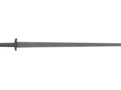 Viking Sword Low-poly 3D model 8