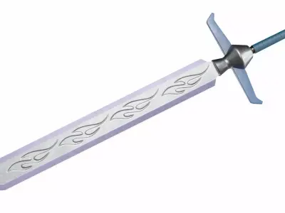 Sword 9 Low-poly 3D model