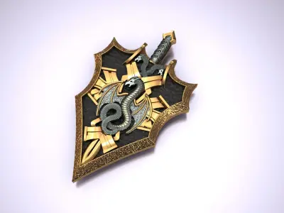 Dragon Pendant jewelry 3D print model 3D print model