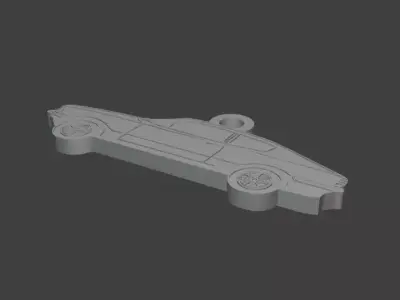 Taunus TC3 GT Silhouette Keychain - 3D Printable Model 3D print model