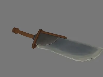 Stylized Sword Low-poly 3D model shop
