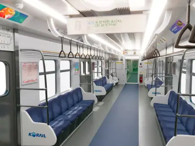Korea Subway 3D model 3D model