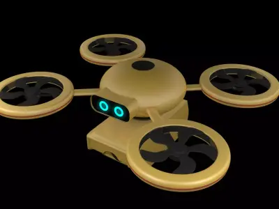 Delivery Drone 3D model by dibacgi