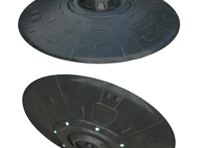 UFO Spaceship Low-poly 3D model by ChuckCG