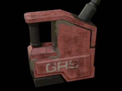 Gas Can Low-poly 3D model buy