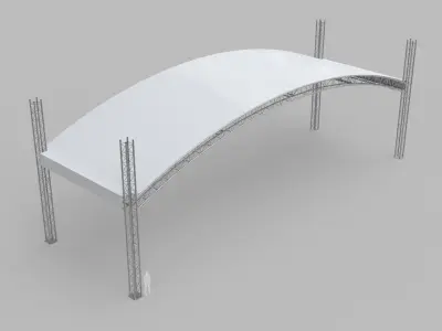 Giant Truss Arch Tent 3D model
