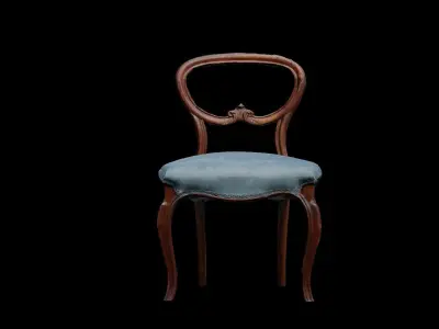 Antique Wooden Chair 3D model purchase