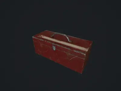 Toolbox pbr Low-poly 3D model