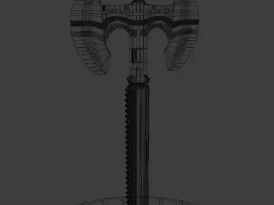 Axe Blender 3D model Free low-poly 3D model