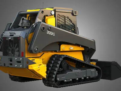 333G Compact Track Loader - 3 in 1 3D Model Pack