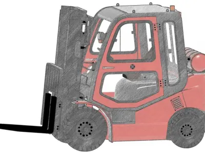 NEW AWESOME FORKLIFT  3D print model
