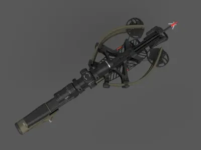Military Bow Low-poly 3D model