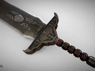 Sword of Life Stealing  Low-poly 3D model
