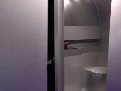 B737-500 lufthansa with interior 3D model