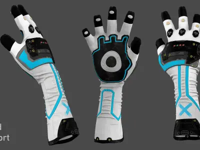 Tutorial Clo3d and MD Sci Fi gloves  modeling and texturing 3D model