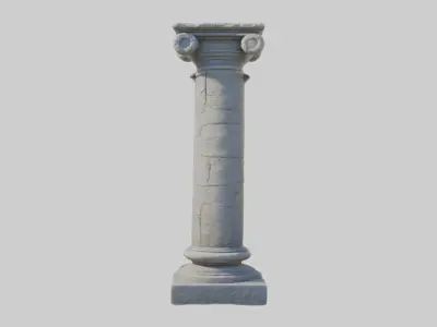 Stonepillar Model Low-poly 3D model