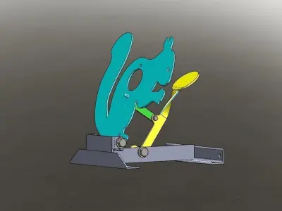 Field target - squirrel Free 3D model