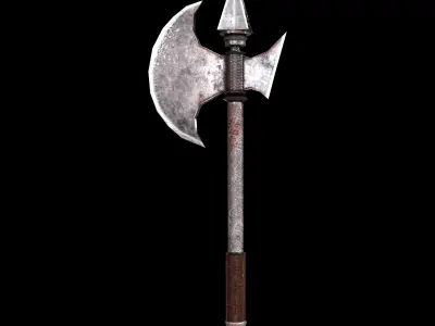 Axe Low Poly Low-poly 3D model 2