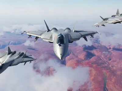 Sukhoi Su-57 3D model 4