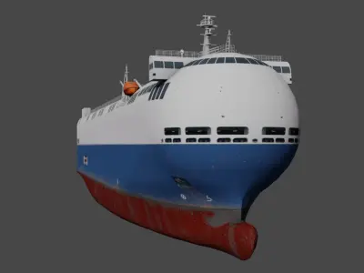 SSS bowed car carrier 3D model  Low-poly 3D model