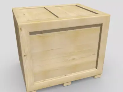 CC0 - Crate wooden Free low-poly 3D model