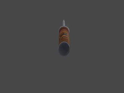 bison knife Low-poly 3D model