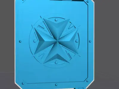 New Templar Rhino Door TwistedTemplar Logo 3D model