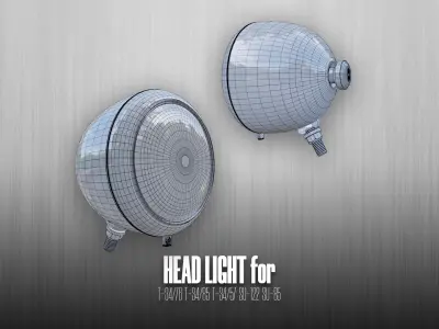 Soviet Tank Head Lights - T-34-76 T-34-85 SU-85 3D model